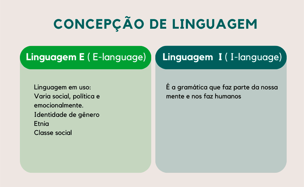 Infográfico Concepção de Linguagem